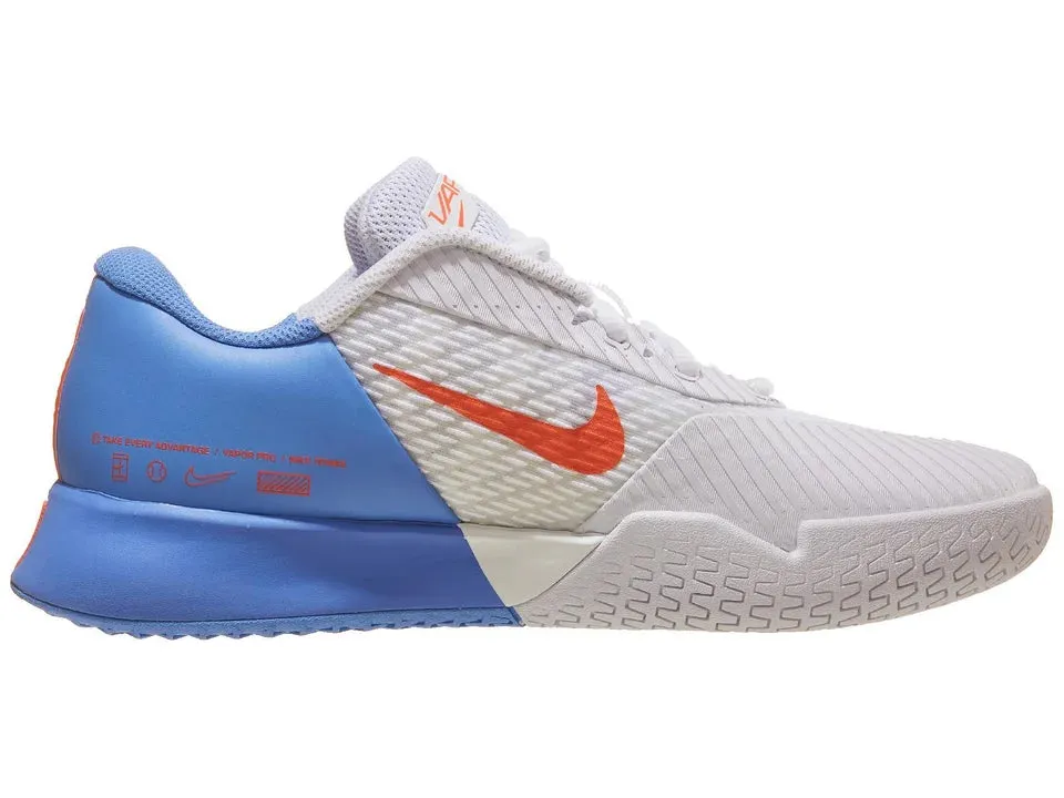 Nike Vapor Pro 2 White/Mango/Royal Women's Tennis Shoes - 2024 NEW ARRIVAL