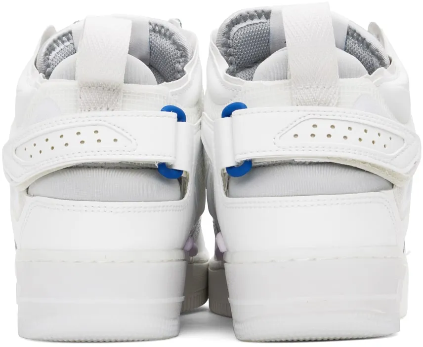 NIKE White Air Force 1 Mid React Sneakers
