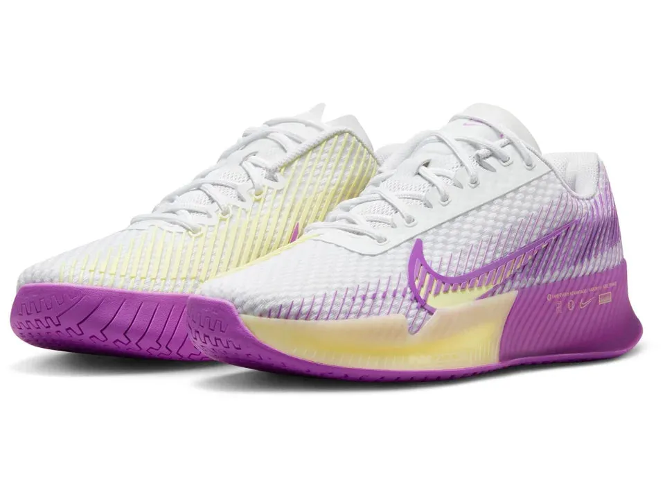 Nike Zoom Vapor 11 Wh/Citron/Fuchsia Women's Tennis Shoes - 2023 NEW ARRIVAL