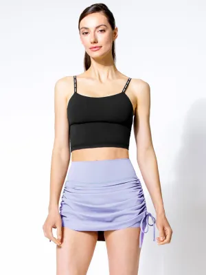 NUDE TENNIS SKIRT SHORTS