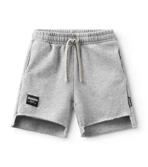 NUNUNU- UNBALANCED SWEATSHORTS (Heather Grey)