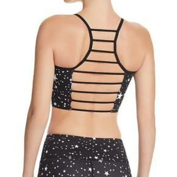 NWT Aqua Athletic Mini Star Ladder Strap Back Fitness Running Sports Bra