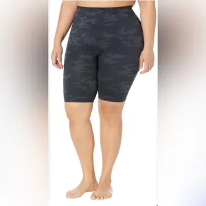 NWT Spanx LAMN Camo Bike Shorts Size 3X Compression Stretch Pull On Active