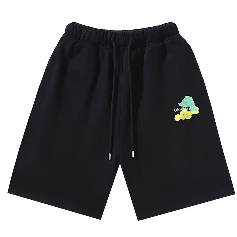 OFF-WHITE Brush Arrows Raw-Cut Shorts