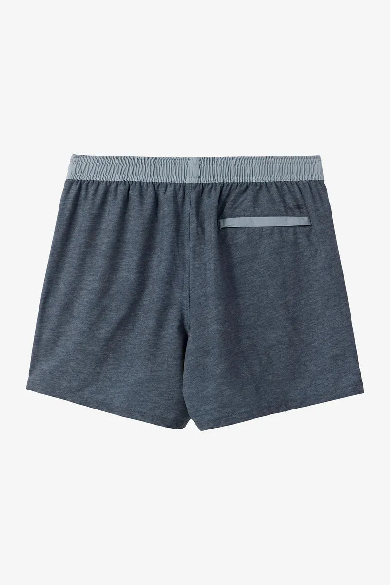 O'Neill Perform Light Lined Elastic Waist Shorts - Heather Graphite