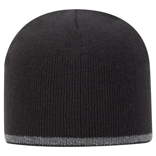 OTTO CAP 9" Classic Knit Beanie w/ Reflective Stripe