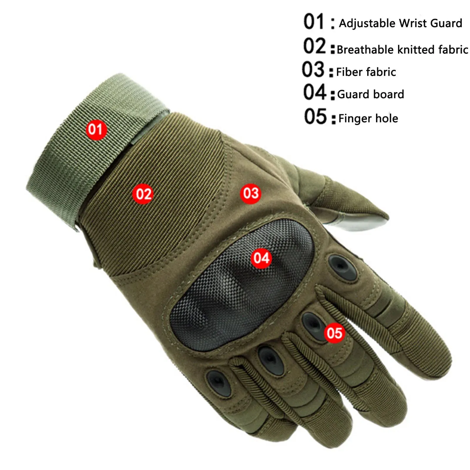 Outdoor Sports Tactical Gloves - Motorcycle, Cycling, Military Training, Non-slip Fitness Gloves