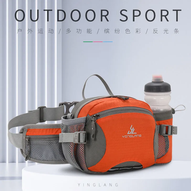 Outdoor Waist Bag with Bottle Holder Cycling Fanny Pack Multifuction Running Bag