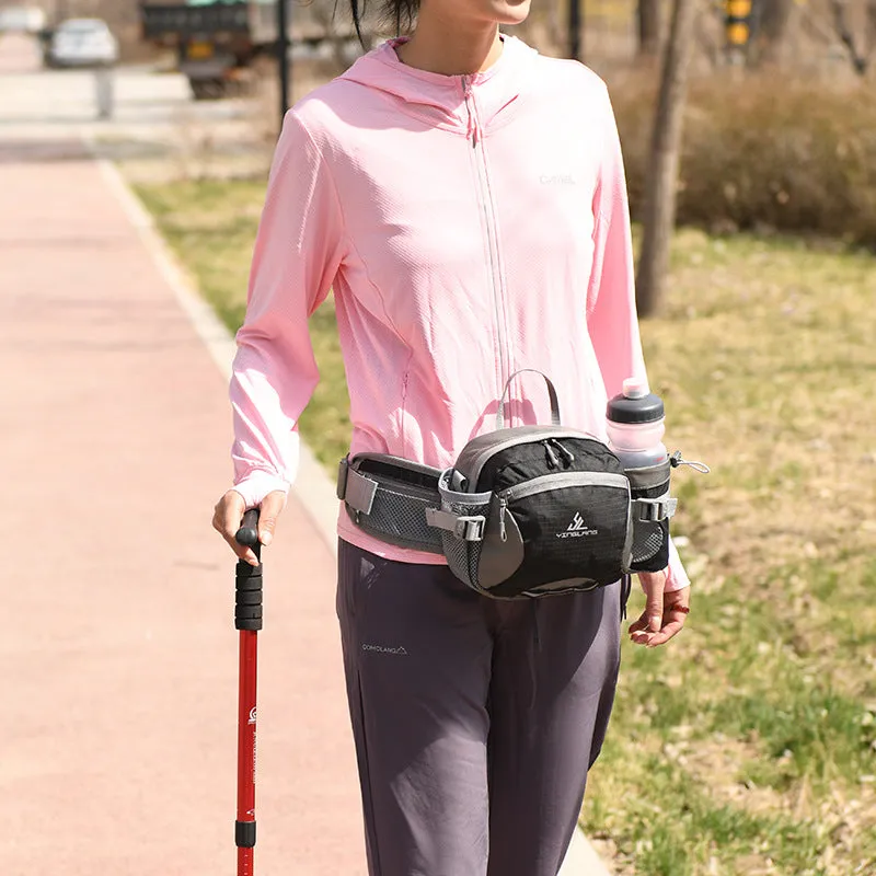 Outdoor Waist Bag with Bottle Holder Cycling Fanny Pack Multifuction Running Bag