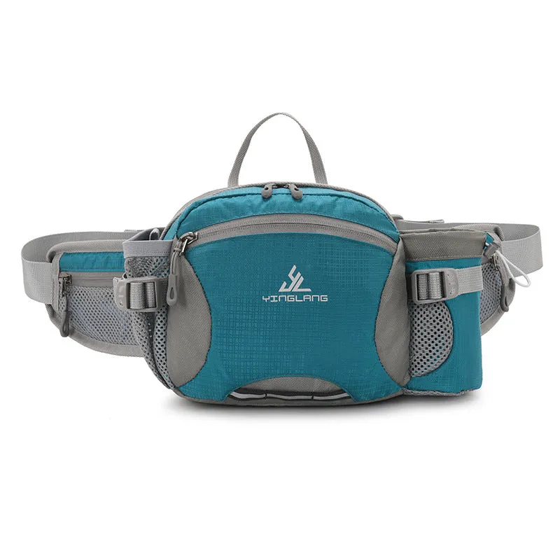 Outdoor Waist Bag with Bottle Holder Cycling Fanny Pack Multifuction Running Bag