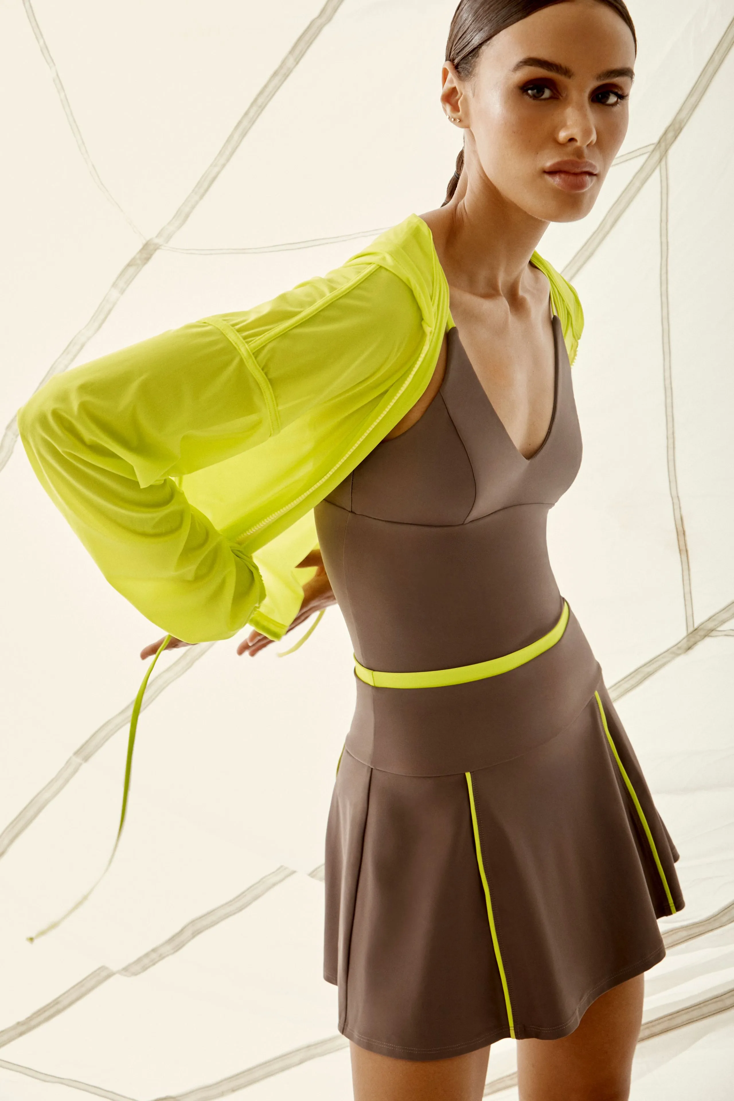 Parker Piped Court Skirt