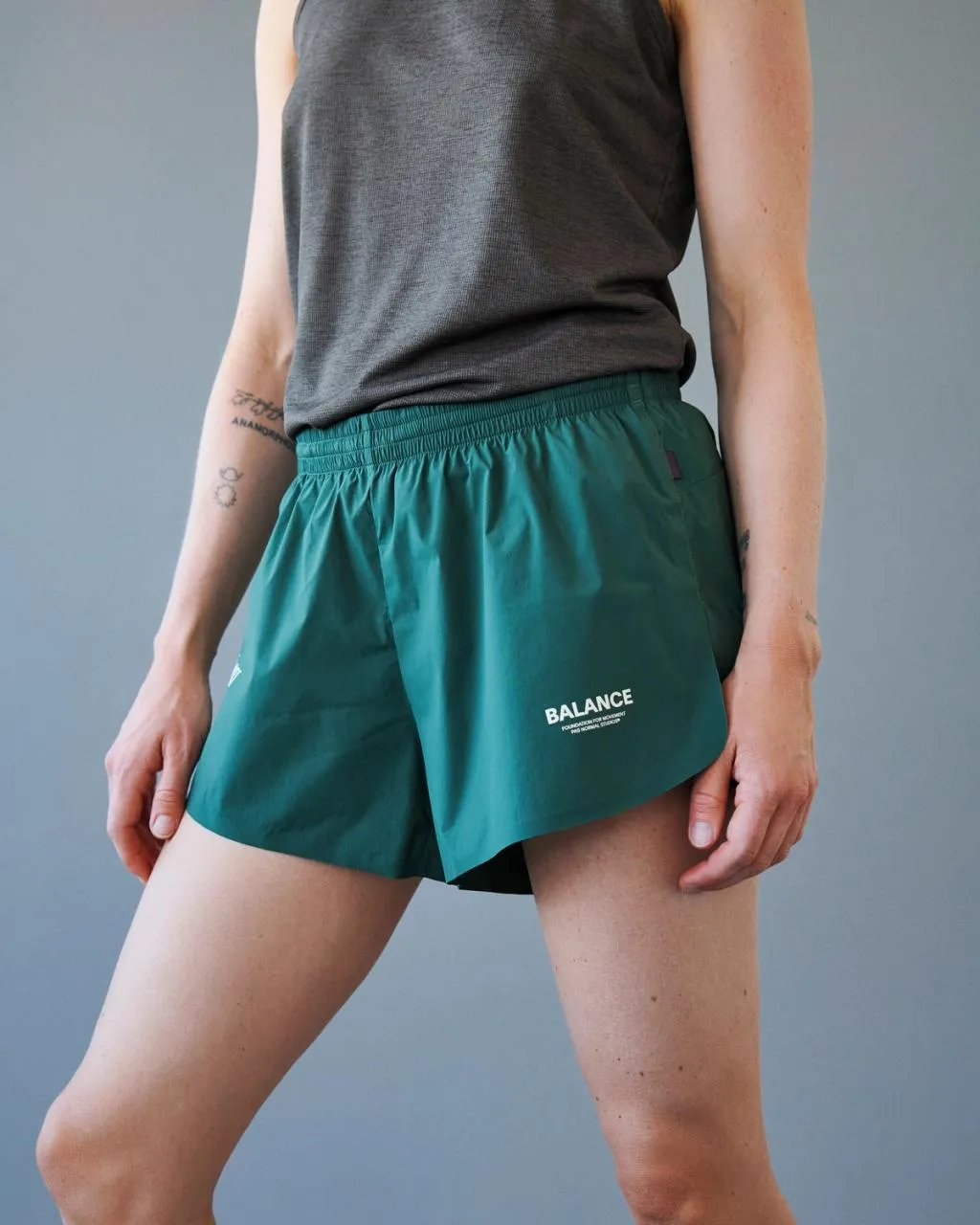 Pas Normal Studios - W's Balance Shorts - Forest Green