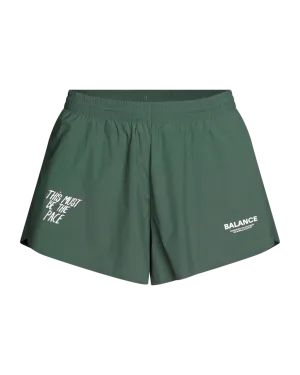 Pas Normal Studios - W's Balance Shorts - Forest Green