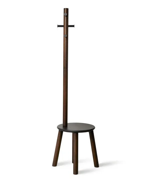 PILLAR STOOL/COATRACK