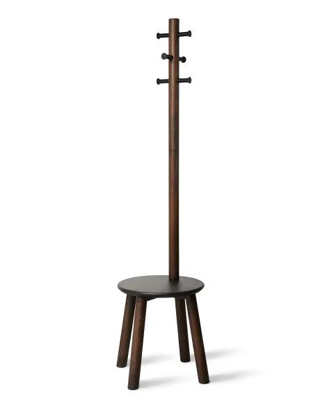 PILLAR STOOL/COATRACK