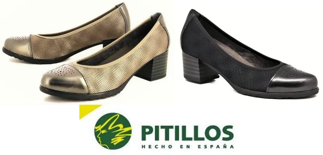 Pitillos Shoes Spain Comfort heel Leather court shoes - Pitillos 1257