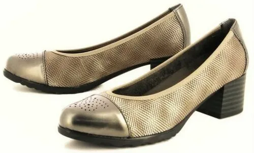 Pitillos Shoes Spain Comfort heel Leather court shoes - Pitillos 1257