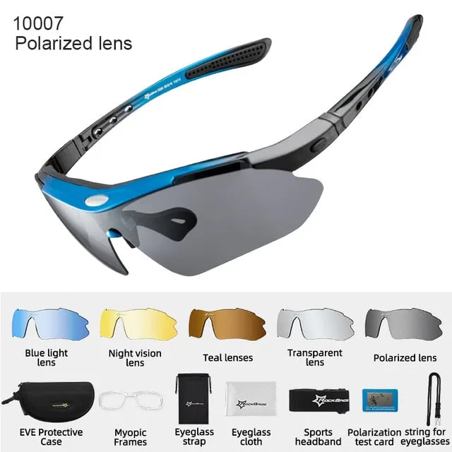 Polarized Cycling Glasses  UV400 Proof Outdoor Sport Sunglasses