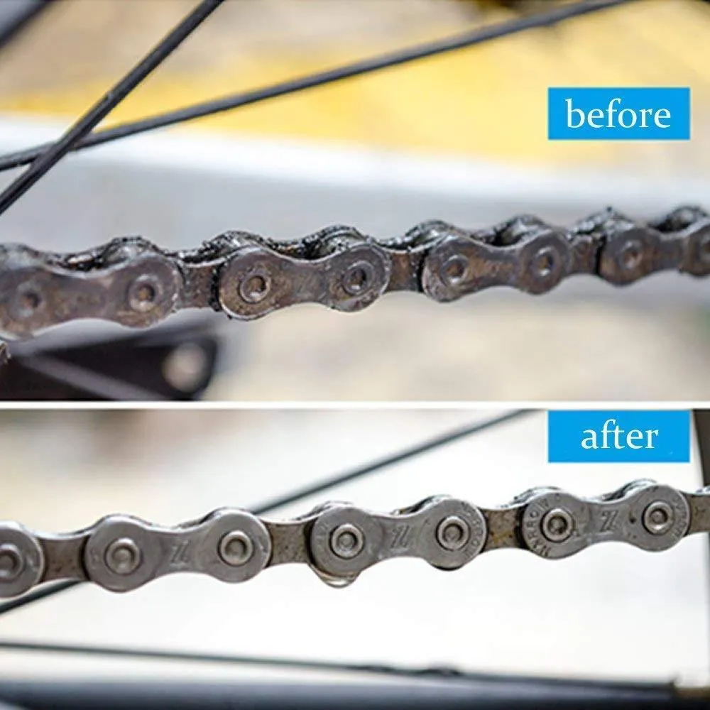 Portable Bicycle Chain Cleaner Brushes Scrubber