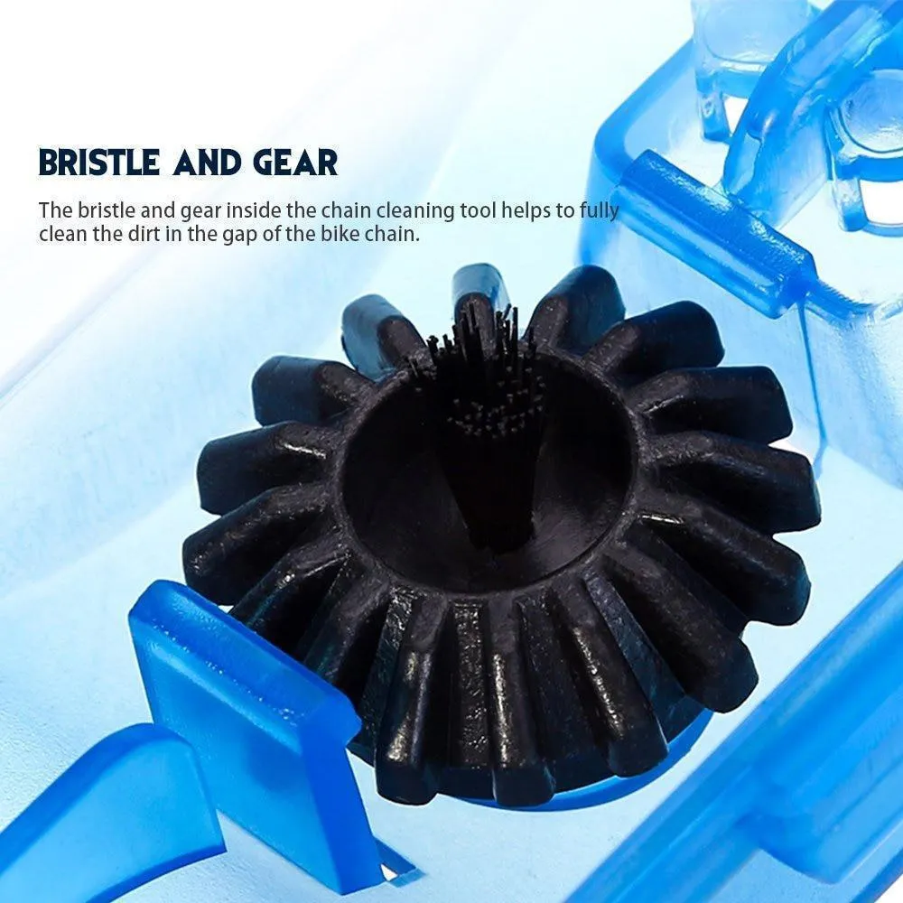 Portable Bicycle Chain Cleaner Brushes Scrubber
