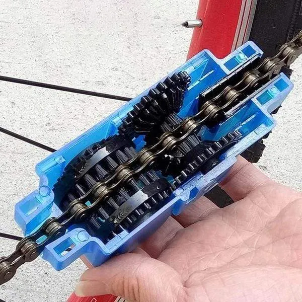 Portable Bicycle Chain Cleaner Brushes Scrubber