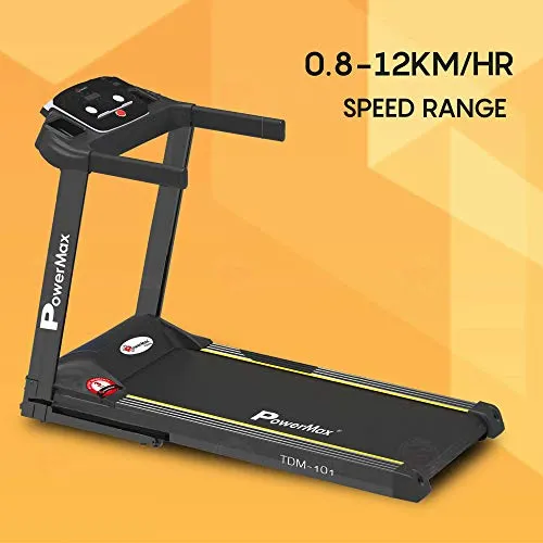 PowerMax Fitness TDM-101 2HP (4HP Peak) Motorized Treadmill with Free Installation Assistance, Home Use & Automatic Programs