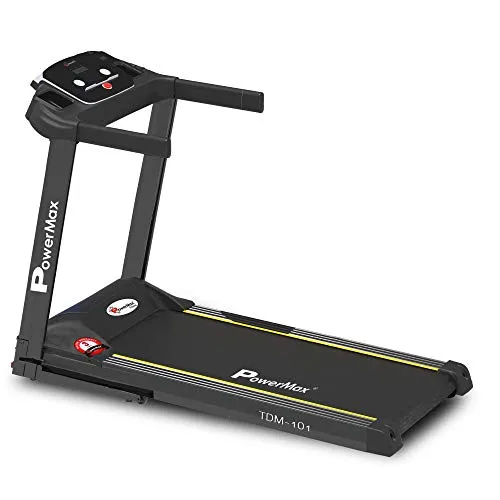 PowerMax Fitness TDM-101 2HP (4HP Peak) Motorized Treadmill with Free Installation Assistance, Home Use & Automatic Programs