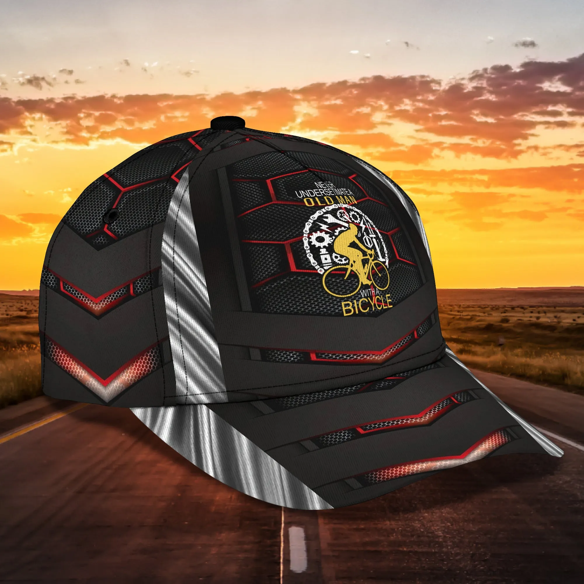 Premium Men's Cycling Classic Cap -Hdmt