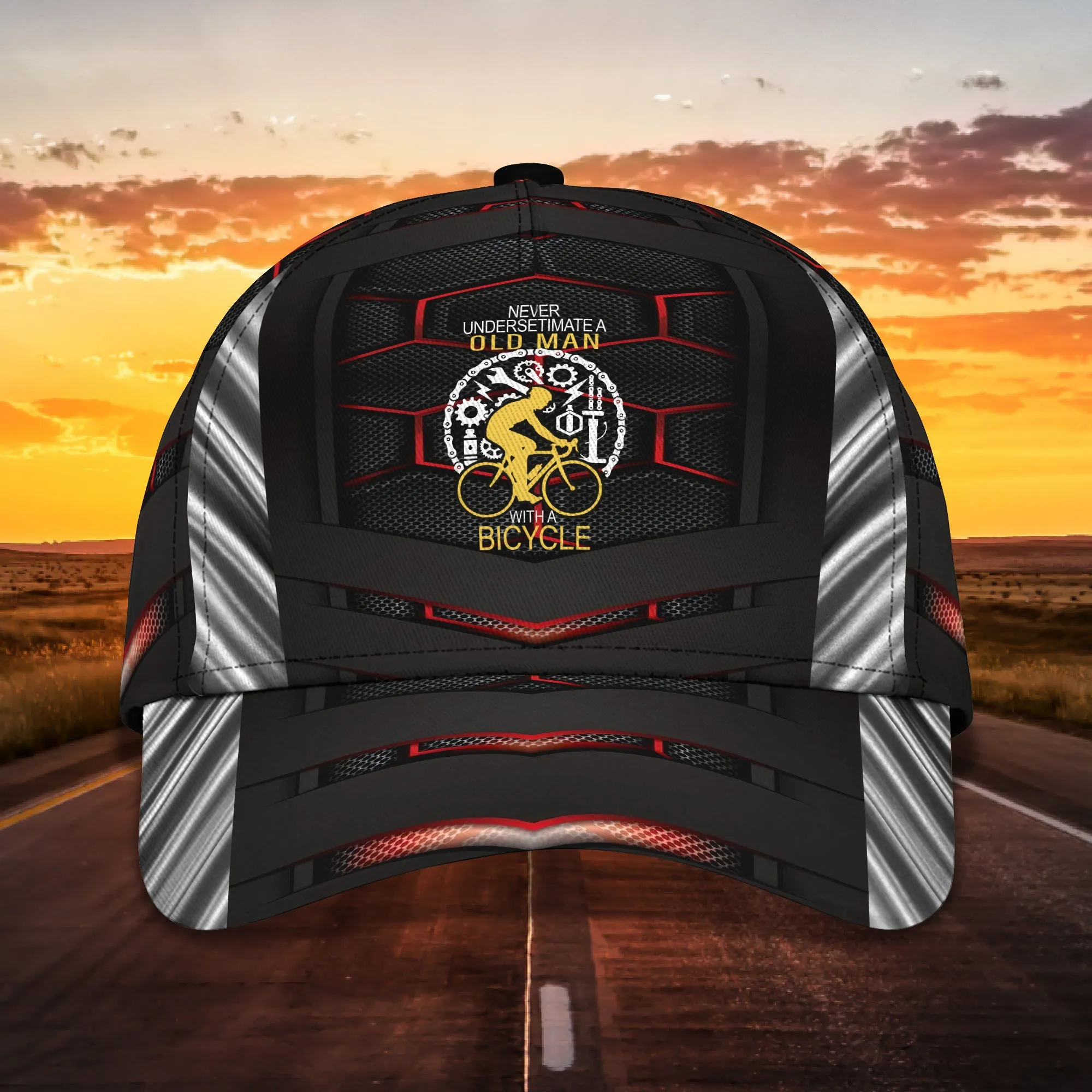 Premium Men's Cycling Classic Cap -Hdmt