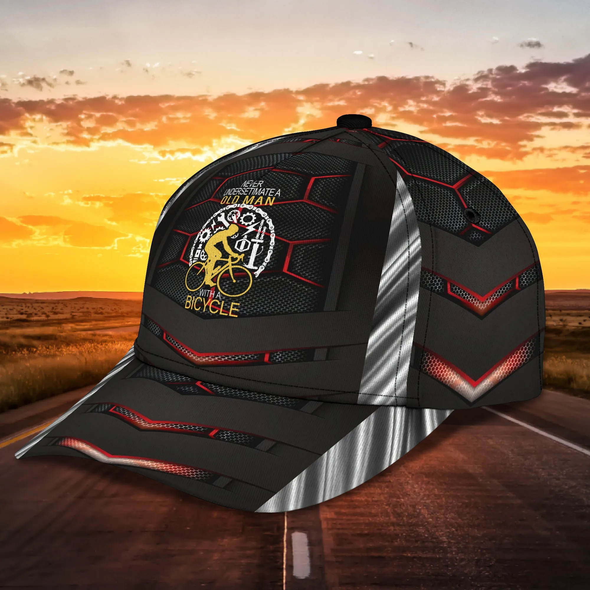 Premium Men's Cycling Classic Cap -Hdmt