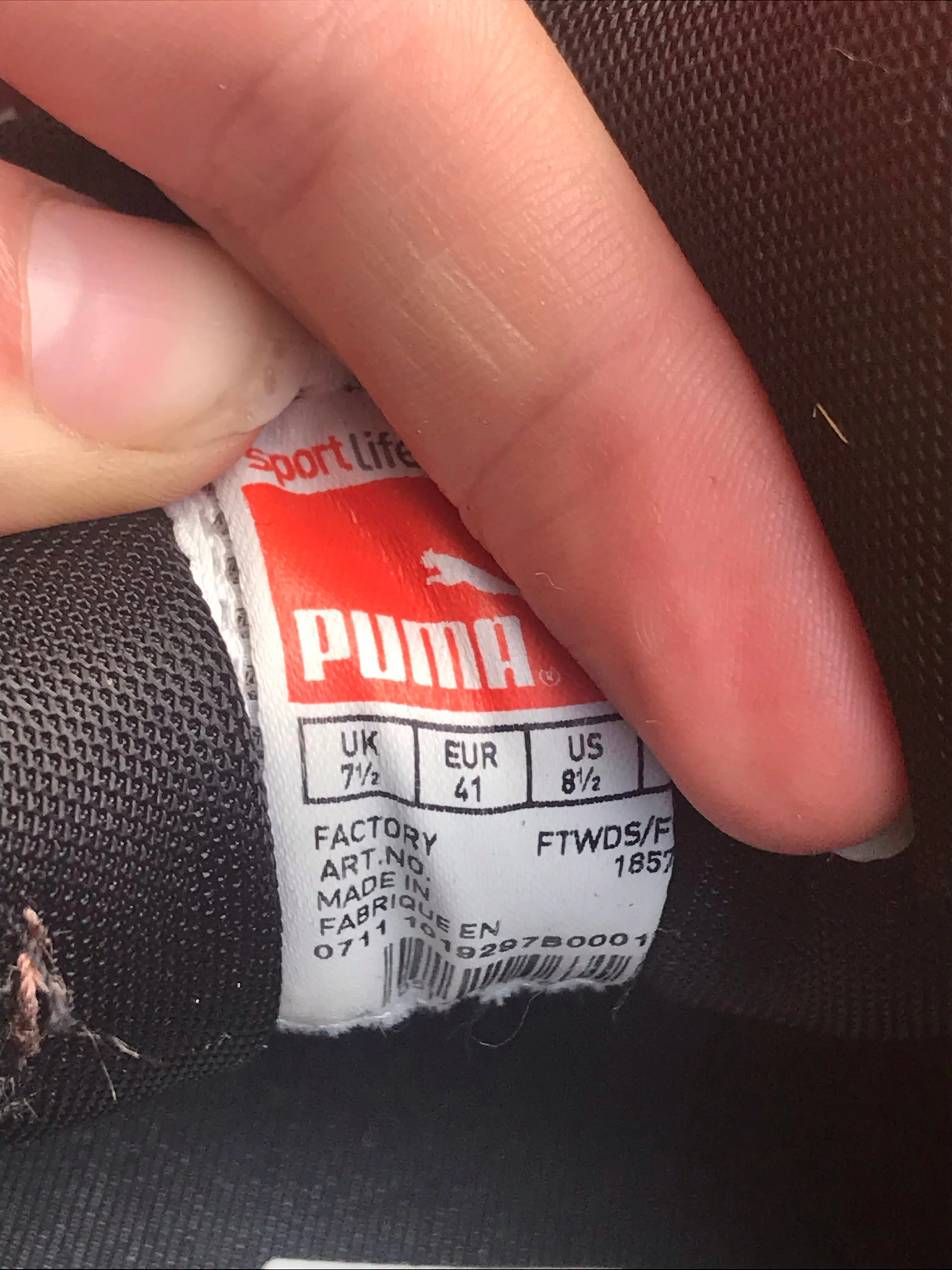 puma brown in hand running shoes size 7.5 FREE POSTAGE ✅