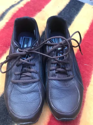 puma brown in hand running shoes size 7.5 FREE POSTAGE ✅