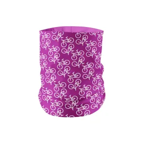 Purple Bike Neck Gaiter fits Kids, Youth and Petite