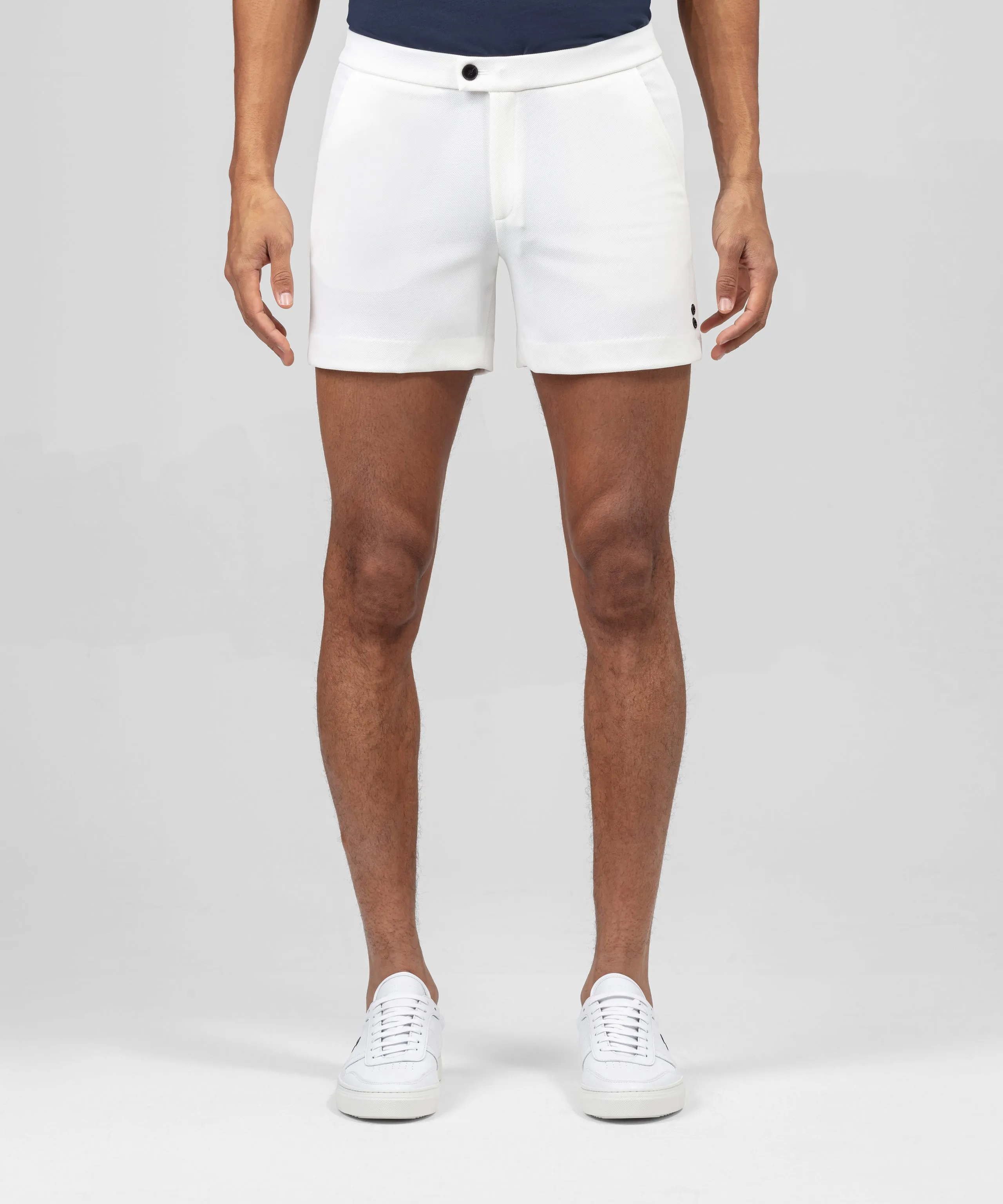 RD Tennis Shorts: White