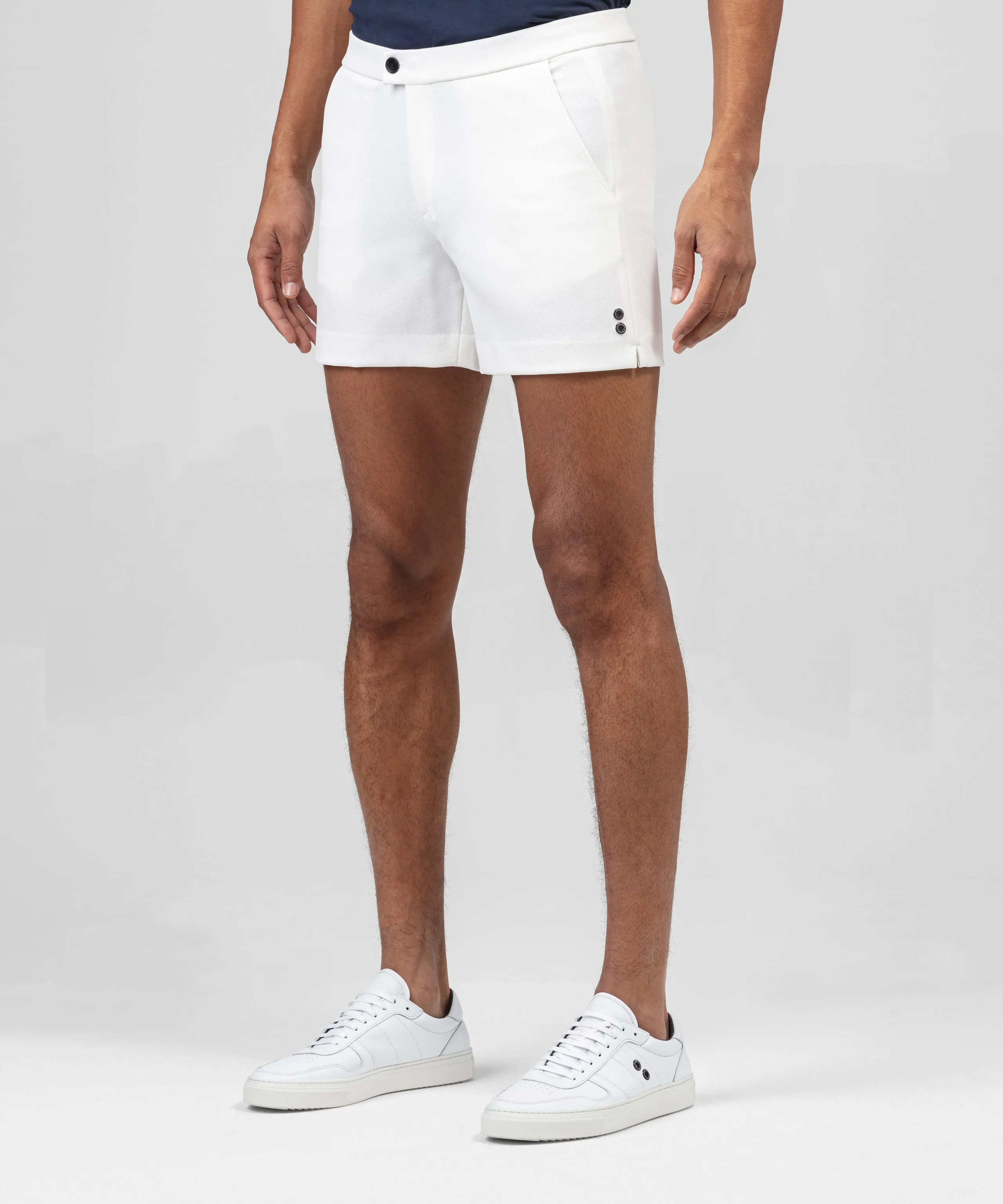 RD Tennis Shorts: White
