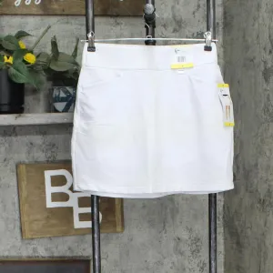 Reel Life Womens Mesh Lined Tennis Golf Skort 1757480 White S