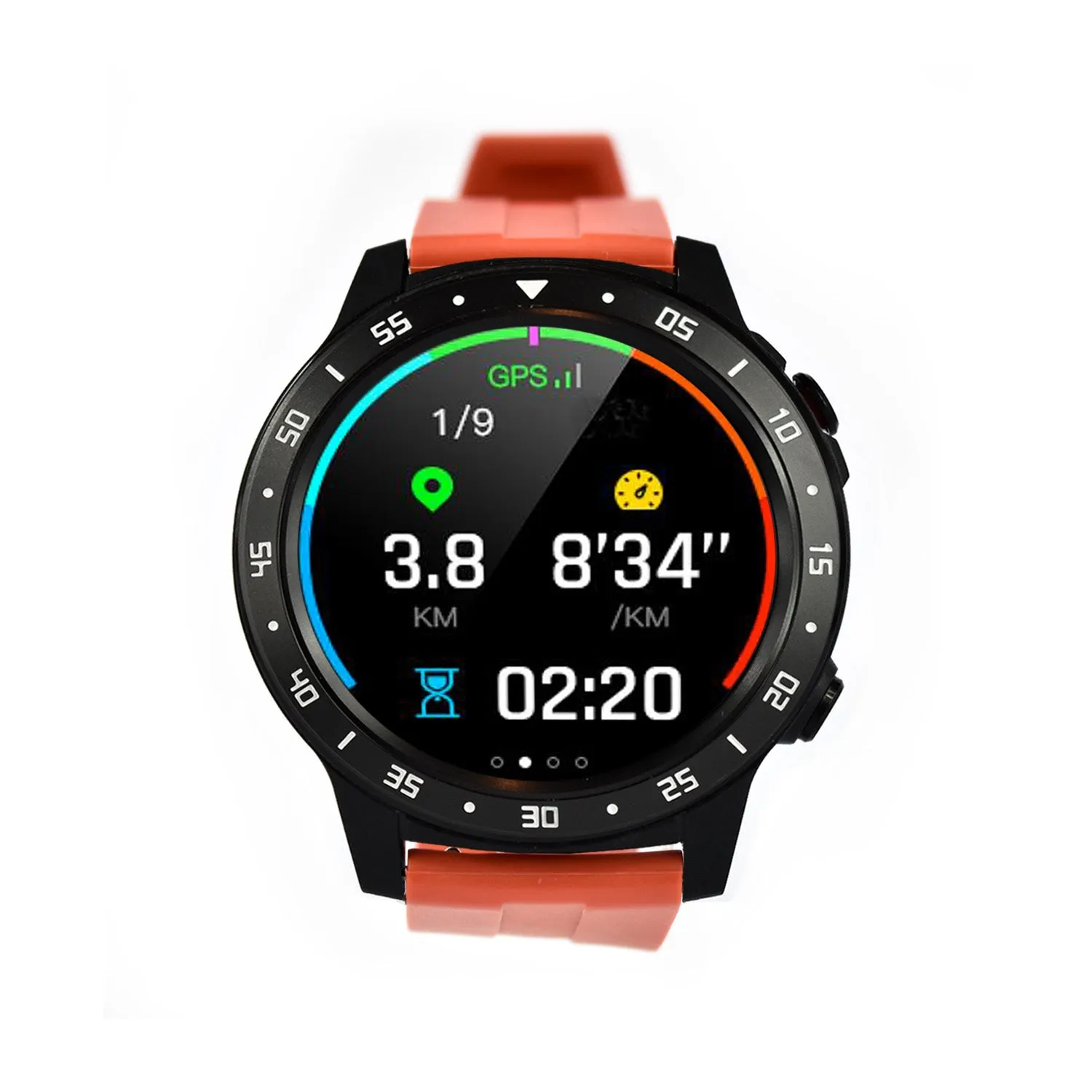 Reloj Smartwatch Lhotse Route M5 GPS Rojo