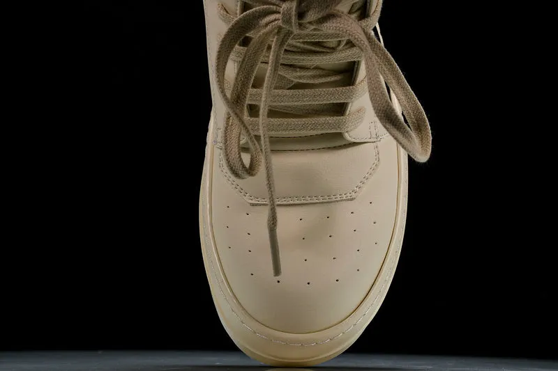 RICK OWENS GEOBASKET MILK BLACK