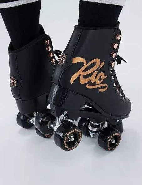 RIO ROLLER ROSE BLACK SKATES