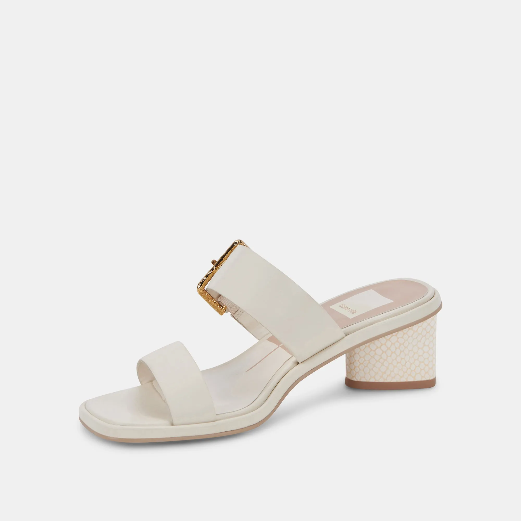 RIVA SANDALS IVORY LEATHER