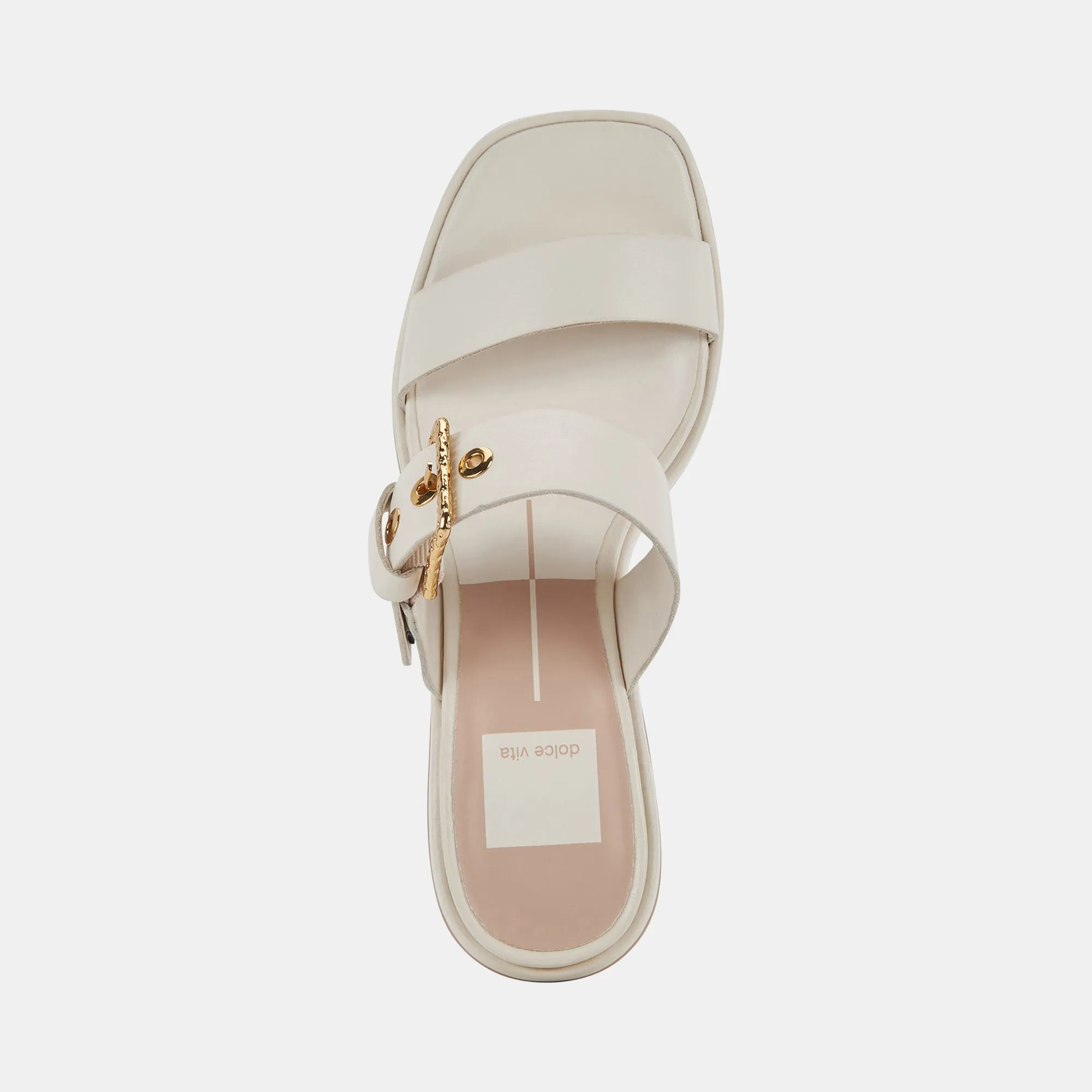 RIVA SANDALS IVORY LEATHER