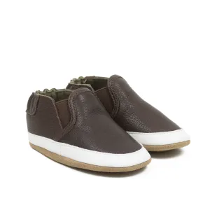 Robeez Liam Basic Soft Soles - Chocolate Brown