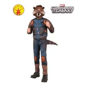 Rocket Raccoon Costume, Child Size Medium 5 7 Yrs