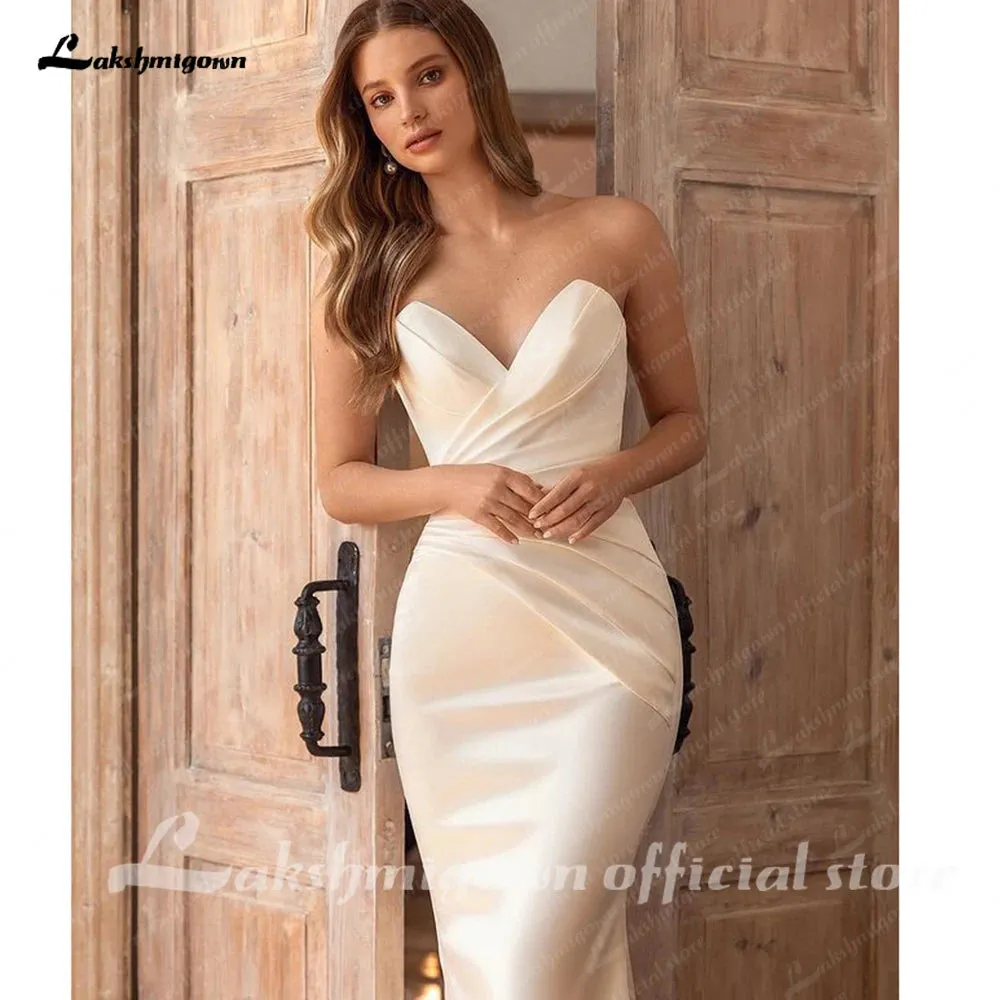 Roycebridal Ivory A Line Court Train Boho Wedding Dresses For Women 2025 Bridal Party Evening Gown Robe de mariee