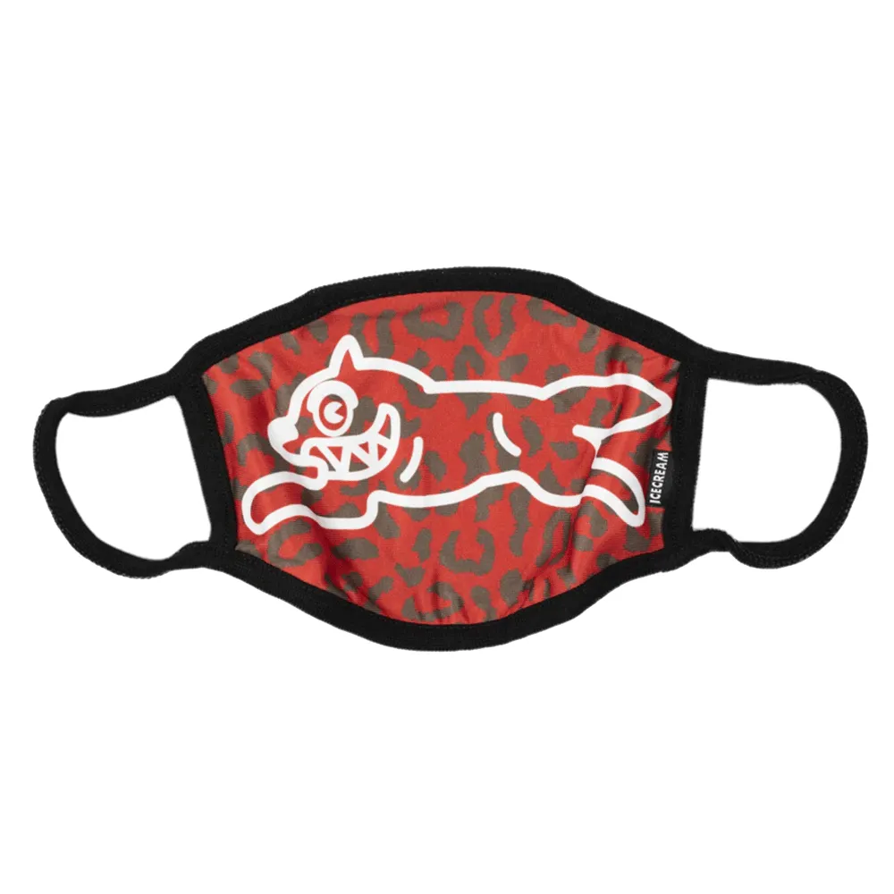 Running Dog Face Mask - Tomato