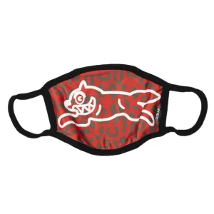 Running Dog Face Mask - Tomato