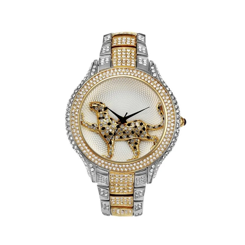 Running Leopard Pattern Women's Watch