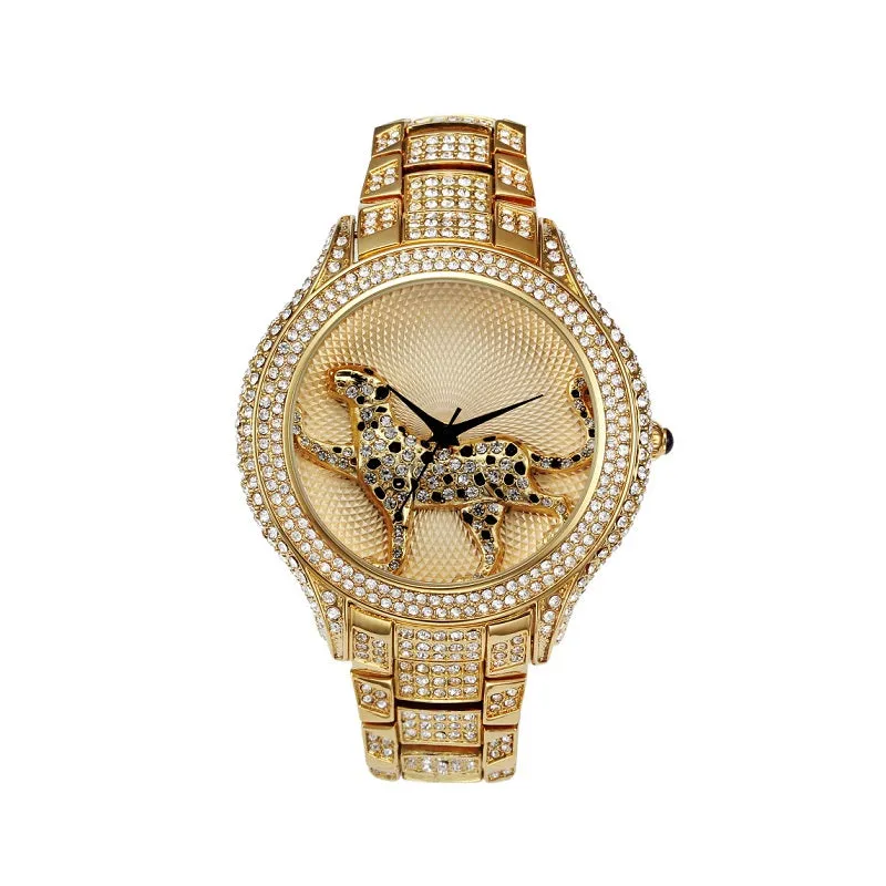 Running Leopard Pattern Women's Watch