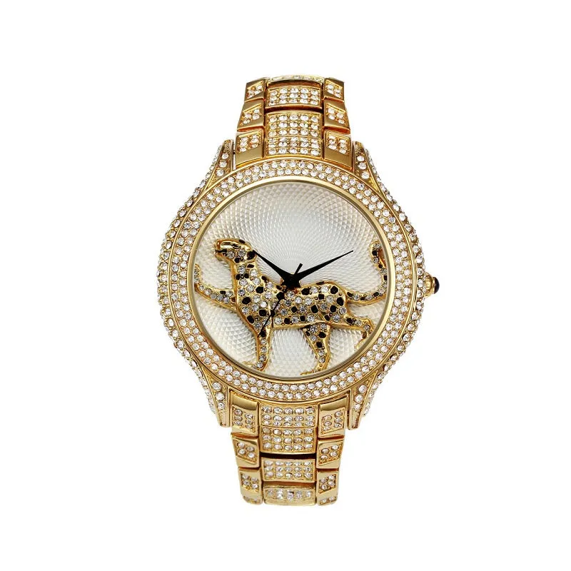 Running Leopard Pattern Women's Watch