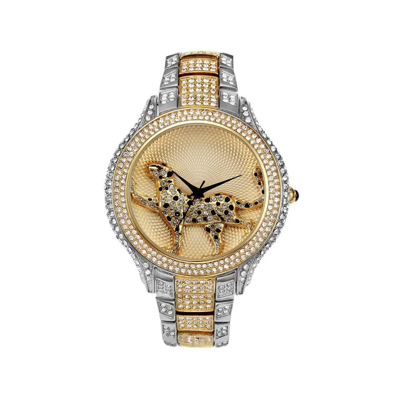 Running Leopard Pattern Women's Watch